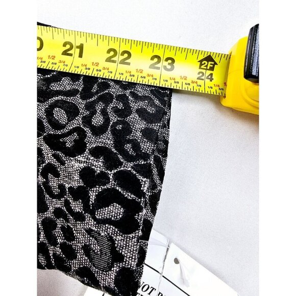 Midnight Velvet Size Medium Womens Sliver Black Cheetah Print Long Sleeve Jacket - Picture 12 of 16